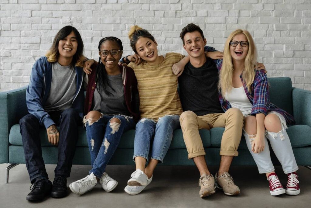 happy team of new marketing hires